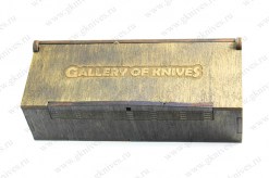 Подарочная шкатулка для складного ножа (моренный дуб) арт.0156.43