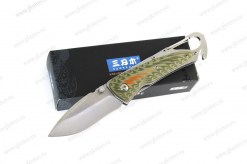 Складной нож-карабин Sanrenmu 7053LUC-GKV со стеклобоем и стропорезом